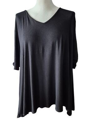 K & C Womens Size 2X Black Top